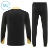 Barcelona Kind Trainings Sweatshirt Pak 2024-25 Kwart-Zip Zwarte